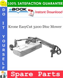 Krone EasyCut 3200 Disc Mower Spare Parts Catalog