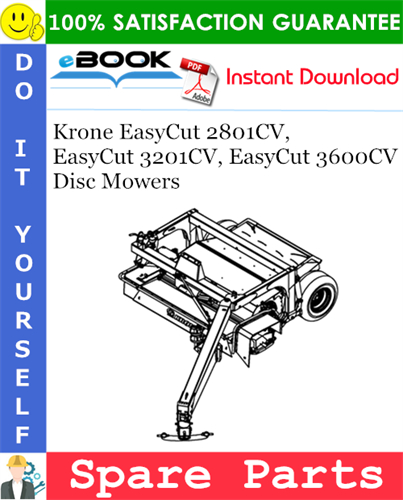 Krone EasyCut 2801CV, EasyCut 3201CV, EasyCut 3600CV Disc Mowers