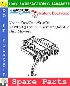 Krone EasyCut 2801CV, EasyCut 3201CV, EasyCut 3600CV Disc Mowers