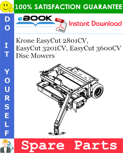 Krone EasyCut 2801CV, EasyCut 3201CV, EasyCut 3600CV Disc Mowers