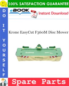 Krone EasyCut F360M Disc Mower Spare Parts Catalog