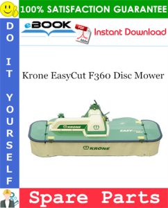 Krone EasyCut F360 Disc Mower Spare Parts Catalog