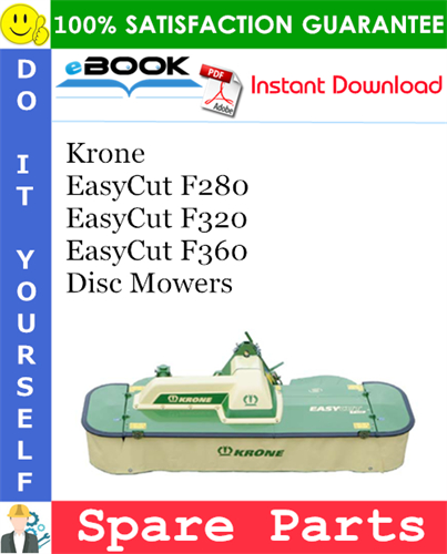 Krone EasyCut F280, EasyCut F320, EasyCut F360 Disc Mowers