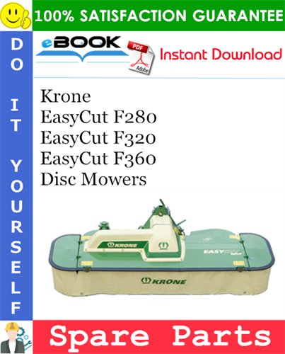 Krone EasyCut F280, EasyCut F320, EasyCut F360 Disc Mowers