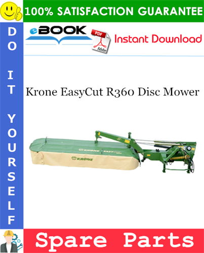 Krone EasyCut R360 Disc Mower Spare Parts Catalog
