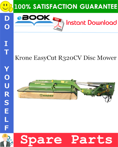 Krone EasyCut R320CV Disc Mower Spare Parts Catalog