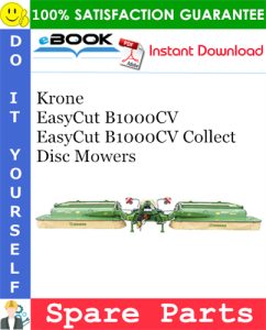 Krone EasyCut B1000CV, EasyCut B1000CV Collect Disc Mowers