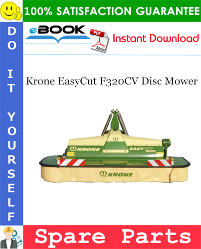 Krone EasyCut F320CV Disc Mower Spare Parts Catalog