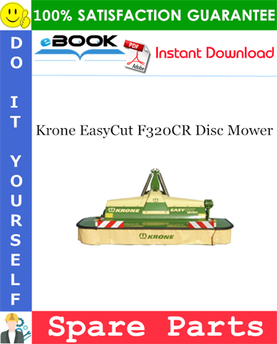 Krone EasyCut F320CR Disc Mower Spare Parts Catalog
