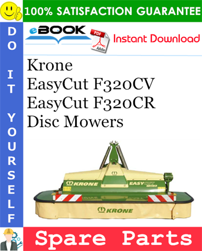 Krone EasyCut F320CV, EasyCut F320CR Disc Mowers Spare Parts Catalog