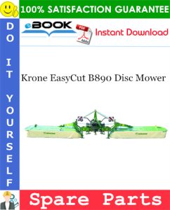 Krone EasyCut B890 Disc Mower Spare Parts Catalog