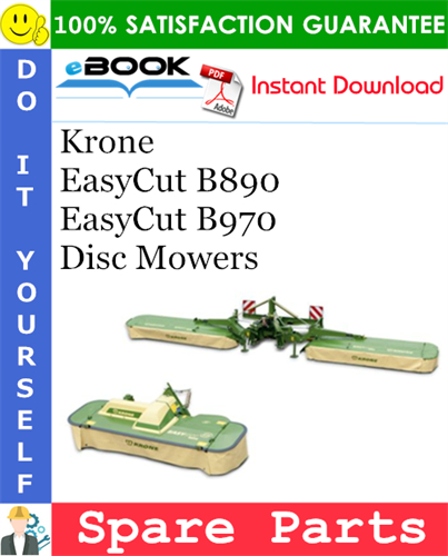 Krone EasyCut B890, EasyCut B970 Disc Mowers Spare Parts Catalog