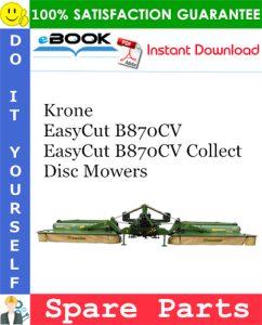 Krone EasyCut B870CV, EasyCut B870CV Collect Disc Mowers