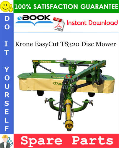 Krone EasyCut TS320 Disc Mower Spare Parts Catalog