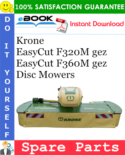 Krone EasyCut F320M gez, EasyCut F360M gez Disc Mowers