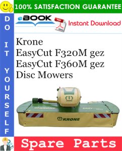 Krone EasyCut F320M gez, EasyCut F360M gez Disc Mowers