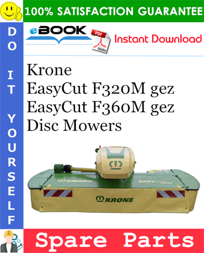 Krone EasyCut F320M gez, EasyCut F360M gez Disc Mowers