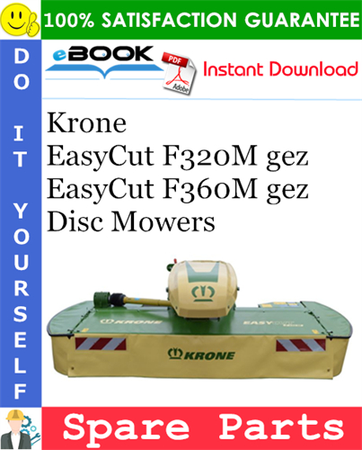 Krone EasyCut F320M gez, EasyCut F360M gez Disc Mowers