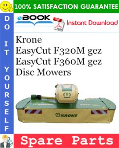 Krone EasyCut F320M gez, EasyCut F360M gez Disc Mowers
