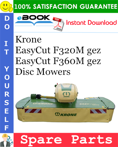 Krone EasyCut F320M gez, EasyCut F360M gez Disc Mowers