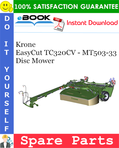 Krone EasyCut TC320CV - MT503-33 Disc Mower Spare Parts Catalog