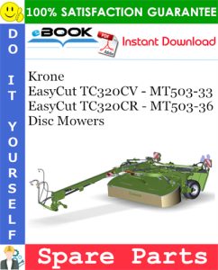 Krone EasyCut TC320CV - MT503-33, EasyCut TC320CR - MT503-36 Disc Mowers