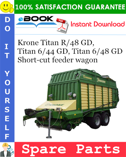 Krone Titan R/48 GD, Titan 6/44 GD, Titan 6/48 GD Short-cut feeder wagon