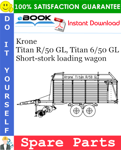Krone Titan R/50 GL, Titan 6/50 GL Short-stork loading wagon