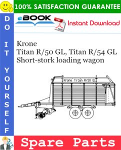 Krone Titan R/50 GL, Titan R/54 GL Short-stork loading wagon