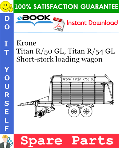 Krone Titan R/50 GL, Titan R/54 GL Short-stork loading wagon