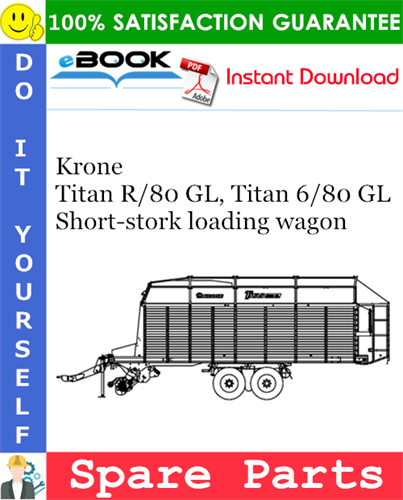 Krone Titan R/80 GL, Titan 6/80 GL Short-stork loading wagon