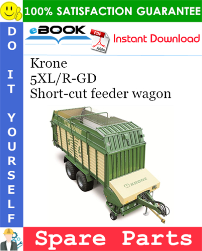 Krone 5XL/R-GD Short-cut feeder wagon Spare Parts Catalog
