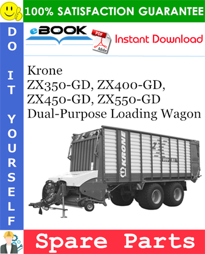 Krone ZX350-GD, ZX400-GD, ZX450-GD, ZX550-GD Dual-Purpose Loading Wagon