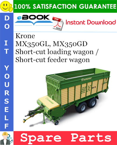 Krone MX350GL, MX350GD Short-cut loading wagon / Short-cut feeder wagon