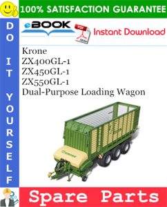 Krone ZX400GL-1, ZX450GL-1, ZX550GL-1 Dual-Purpose Loading Wagon