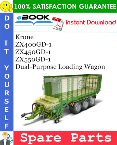 Krone ZX400GD-1, ZX450GD-1, ZX550GD-1 Dual-Purpose Loading Wagon