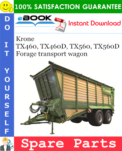 Krone TX460, TX460D, TX560, TX560D Forage transport wagon