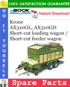 Krone AX310GL, AX310GD Short-cut loading wagon / Short-cut feeder wagon