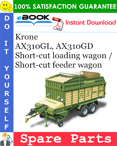 Krone AX310GL, AX310GD Short-cut loading wagon / Short-cut feeder wagon