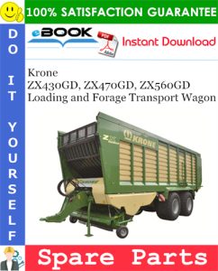 Krone ZX430GD, ZX470GD, ZX560GD Loading and Forage Transport Wagon