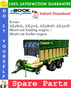 Krone AX280L, AX310L, AX280D, AX310D Short-cut loading wagon / Short-cut feeder wagon