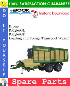 Krone RX360GL, RX360GD Loading and Forage Transport Wagon