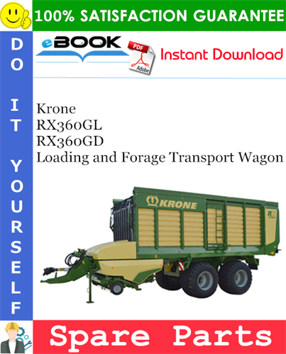 Krone RX360GL, RX360GD Loading and Forage Transport Wagon