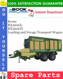 Krone RX360GL, RX360GD Loading and Forage Transport Wagon