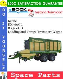 Krone RX360GL, RX360GD Loading and Forage Transport Wagon