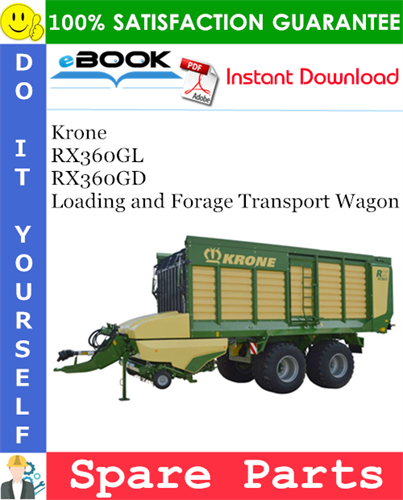 Krone RX360GL, RX360GD Loading and Forage Transport Wagon