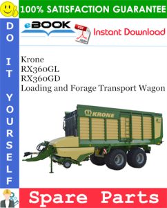 Krone RX360GL, RX360GD Loading and Forage Transport Wagon