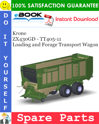 Krone ZX430GD - TT405-11 Loading and Forage Transport Wagon