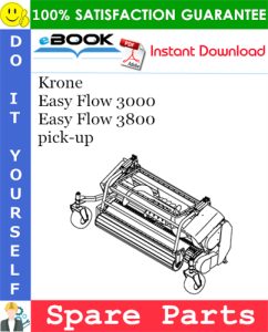 Krone Easy Flow 3000, Easy Flow 3800 pick-up Spare Parts Catalog