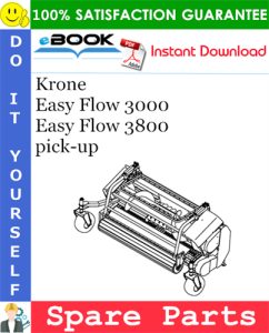 Krone Easy Flow 3000, Easy Flow 3800 pick-up Spare Parts Catalog